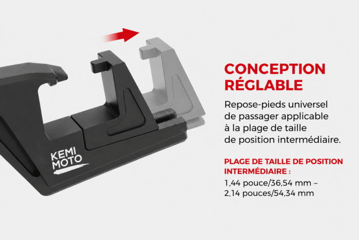 Rallonge Cale Pied Passager Moto​