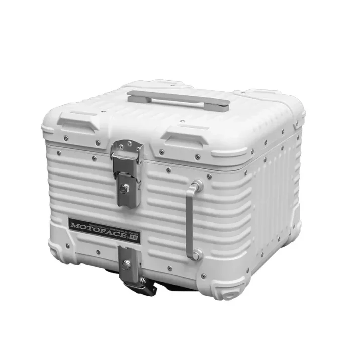 Top Case Moto Blanc