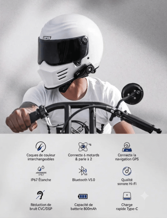 casque moto intercom