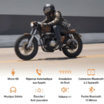 ecouteur et micro pour casque moto 2