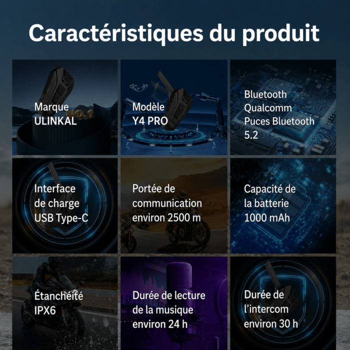 intercom moto musique