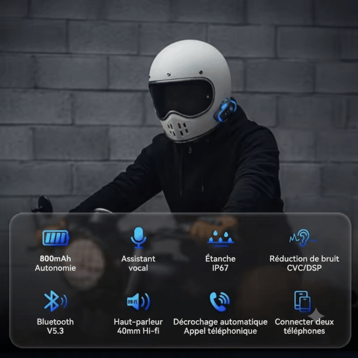 ecouteur bluetooth pour casque moto​