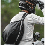 sac a dos bandouliere moto noir