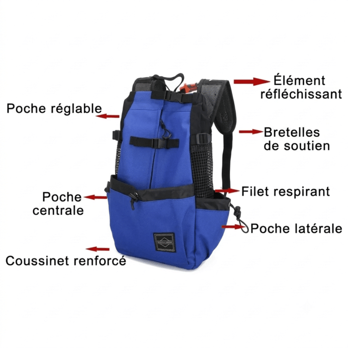 sac a dos chien moto 2