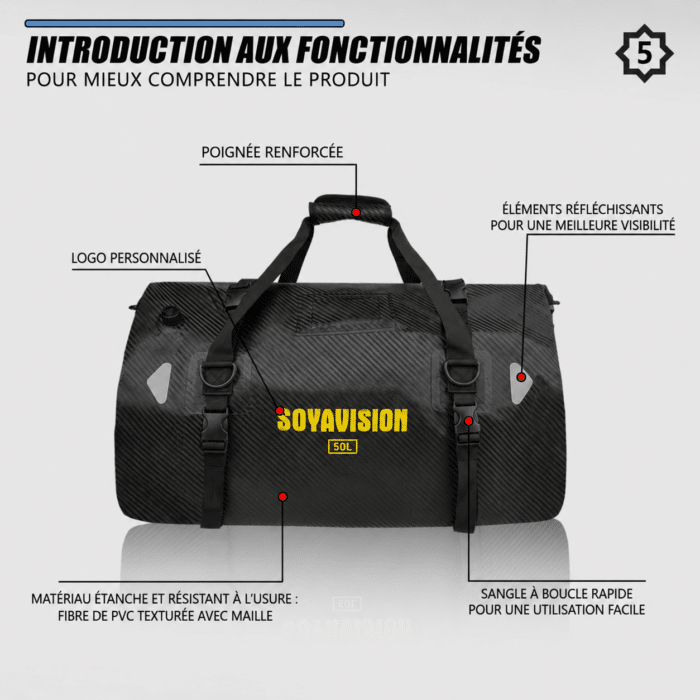 sac a dos moto 50l