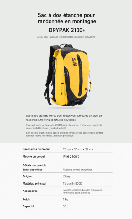 sac a dos moto jaune 2