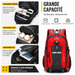 sac a dos moto rouge