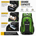 sac a dos moto vert