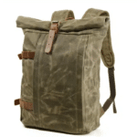 sac a dos moto vintage kaki