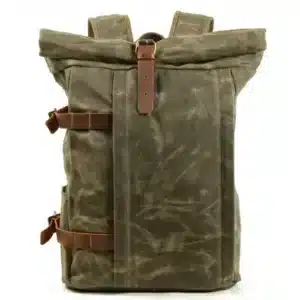 Sac A Dos Moto Vintage Kaki
