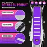 Housse De Selle Moto Rose​ (2)