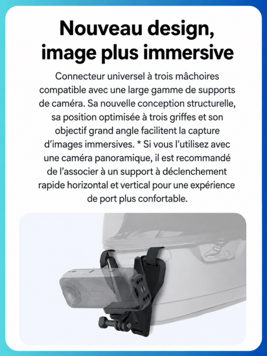 Support Insta360 Casque Moto​ 3