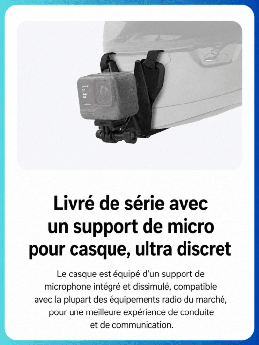 Support Insta360 Casque Moto​ 4