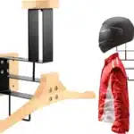 support casque moto en bois 4