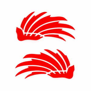 Autocollant Reflechissant Casque Rouge
