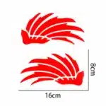 Autocollant Reflechissant Casque Rouge - Rouge