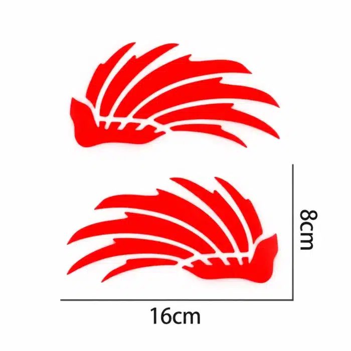 Autocollant Reflechissant Casque Rouge - Rouge