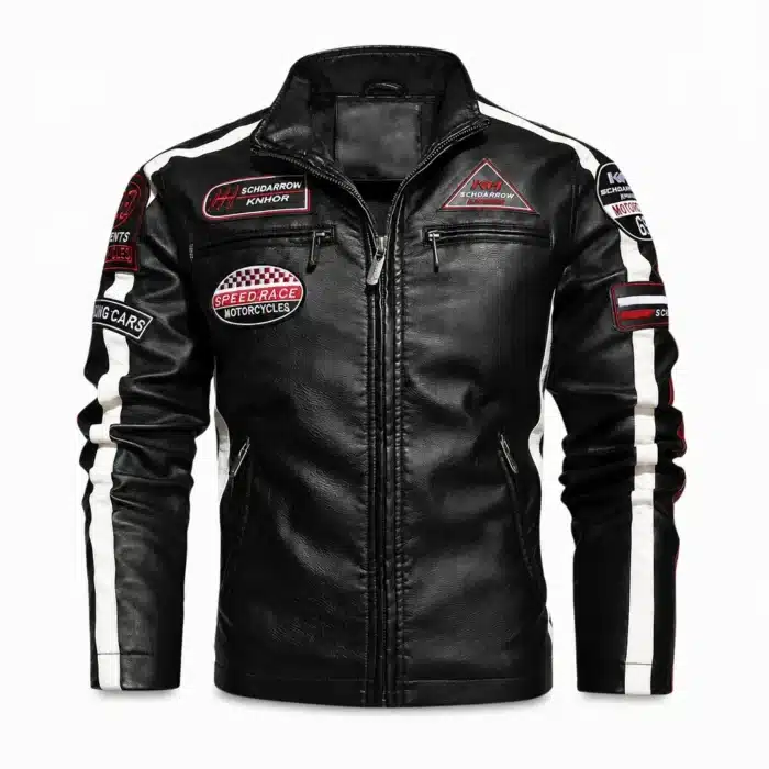 Blouson Cuir Moto Homme Hiver