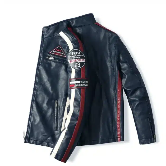 Blouson Cuir Moto Homme Hiver