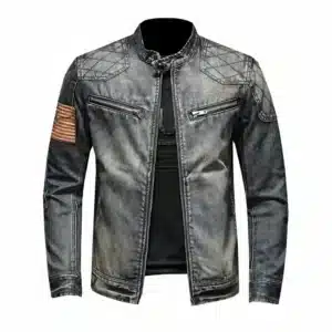 Blouson Jean Moto Homme