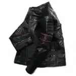 Blouson Moto Cuir Homme Avec Tete De Mort