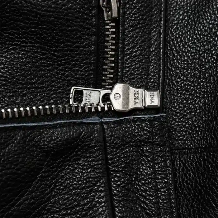 Blouson Moto Cuir Homme Avec Tete De Mort