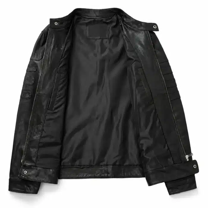 Blouson Moto Homme En Cuir