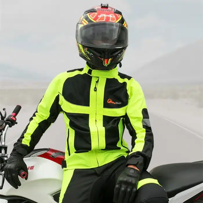 Blouson Moto Homme Fluo
