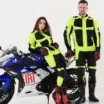 Blouson Moto Homme Fluo