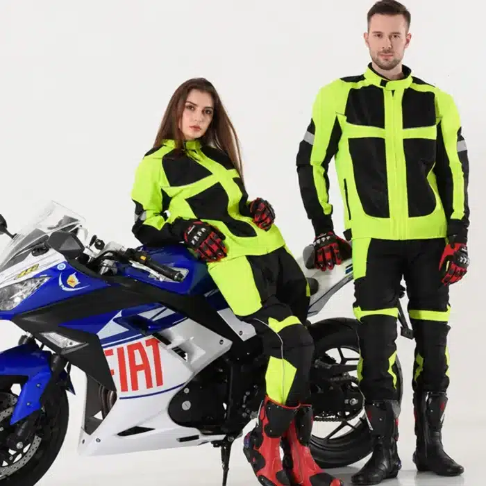 Blouson Moto Homme Fluo