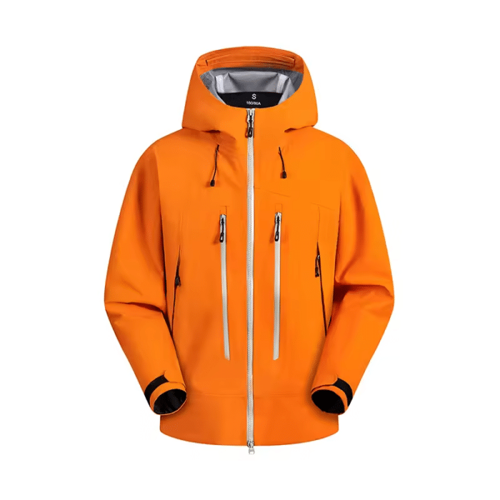 Blouson Moto Homme Orange