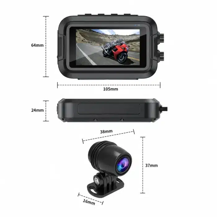 Camera Avant Arriere Moto